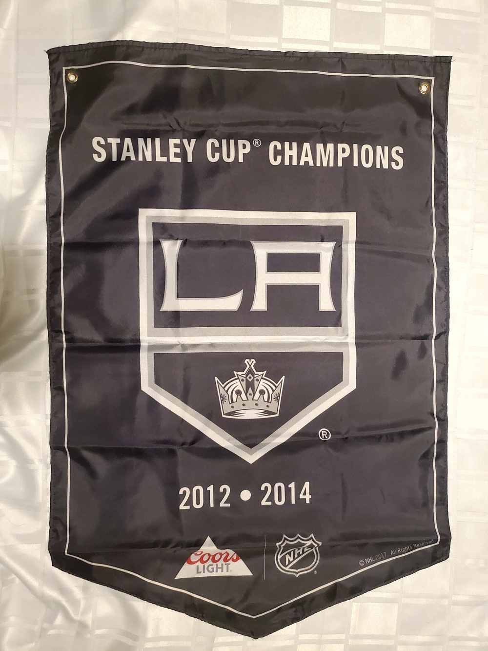 LA Kings Stanley Cup Champions Banner 2012 • 2014